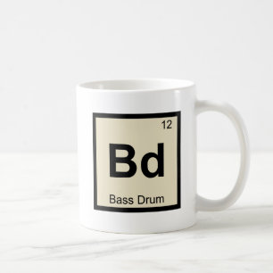 Taza De Café Bd - Tabla periódica de música de tambor de Bass