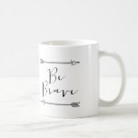 Taza De Café Be Brave Arrow Mug<br><div class="desc">Arrow Mug moderno y caprichoso "Be Brave"</div>