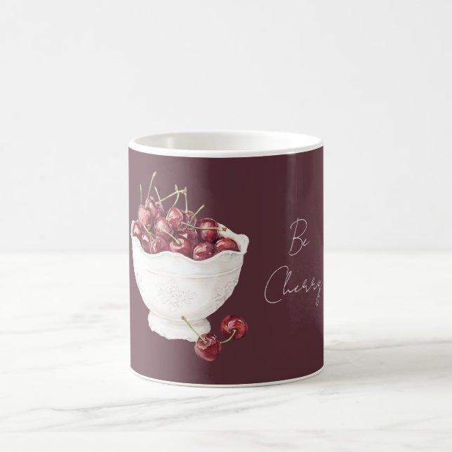 Taza De Café Be Cherry Bowl of Fruit (Centro)