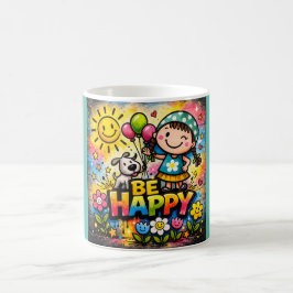 Taza De Café Be Happy Mug