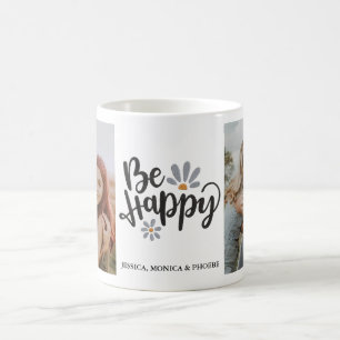 Taza De Café "Be Happy" Photo Mug