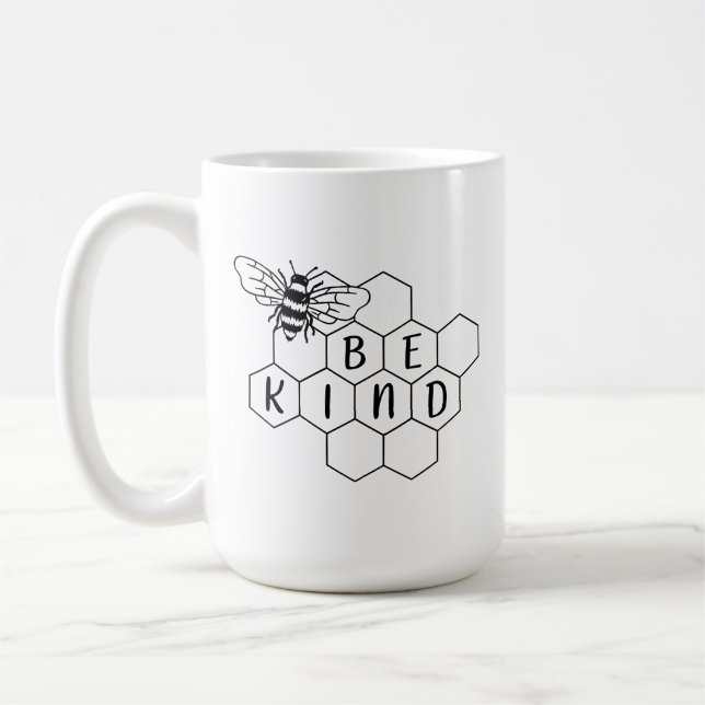 Taza De Café Be Kind Bumble Bee (Izquierda)