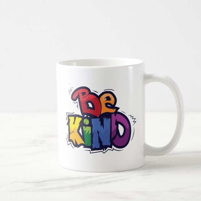 Taza De Café Be Kind | LGBTQ | Rainbow | Pride Month (Derecha)