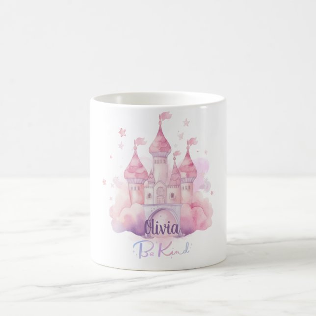 Taza De Café Be Kind Palace en la nube rosa (Centro)