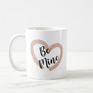 Taza De Café Be Mine Cute Pink Heart