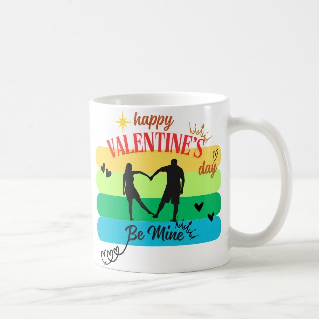 Taza De Café Be Mine - El día de San Valentín romántico (Derecha)