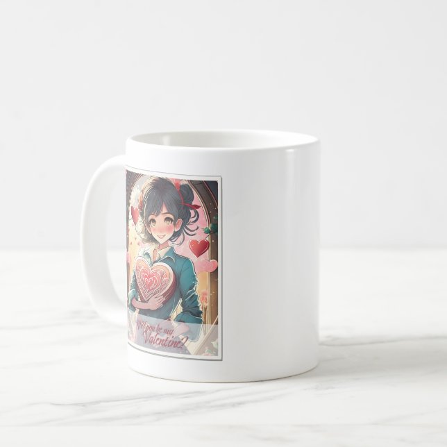 Taza De Café Be my Valentine in Manga Style 31470 (Anverso izquierdo)