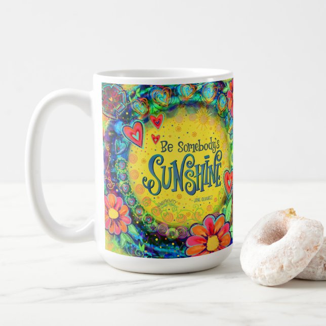 Taza De Café Be Someone's Sunshine "Inespirivity" Coffee Mug (Con donut)