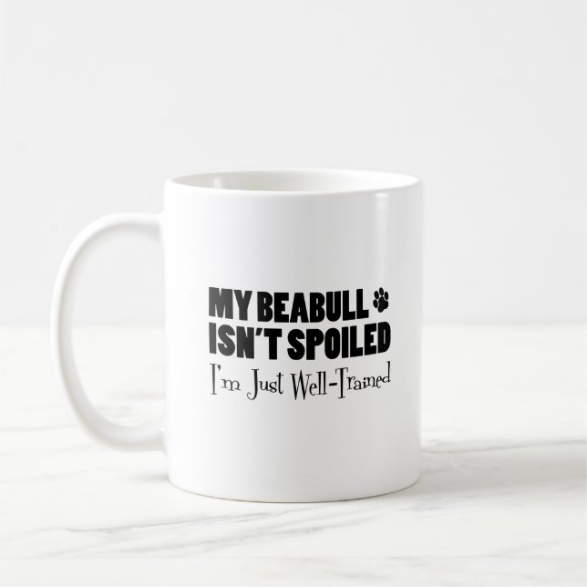 Taza De Café Beabull es no estropeado yo está apenas bien (Izquierda)