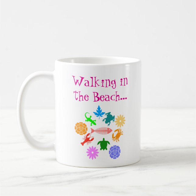 Taza De Café Beach Creatures (Izquierda)