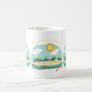 Taza De Café Beach Happy Place Thunder_Cove