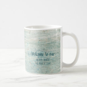 Taza De Café Beach House Driftwood Ocean Coastal Name