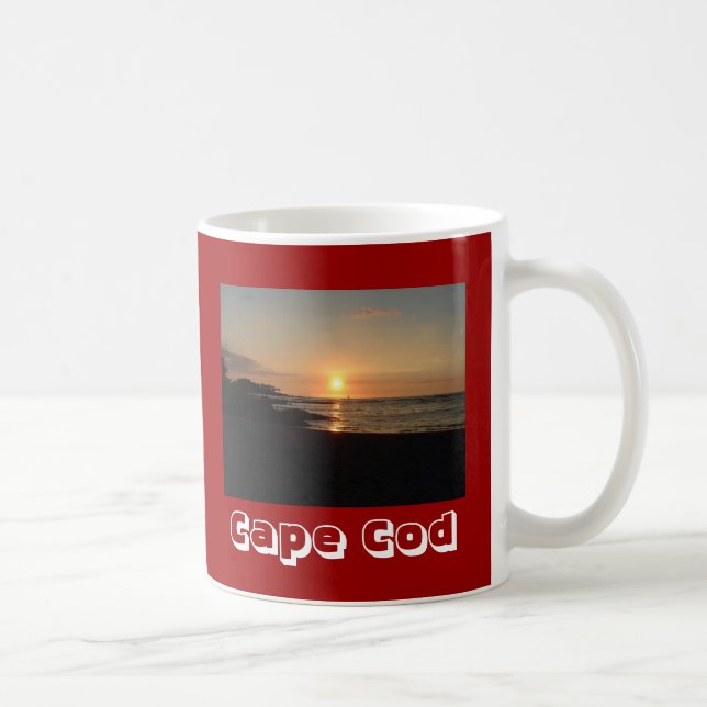 Taza De Café Beach Sunrise Cape Cod Massachusetts Coffee Mug (Derecha)