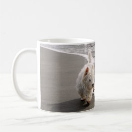 Taza De Café Beachcombing Westie Photo Coffee Mug