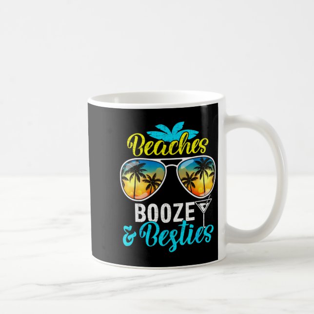 Taza De Café Beaches booze besties girls trip 2026 florida (Derecha)