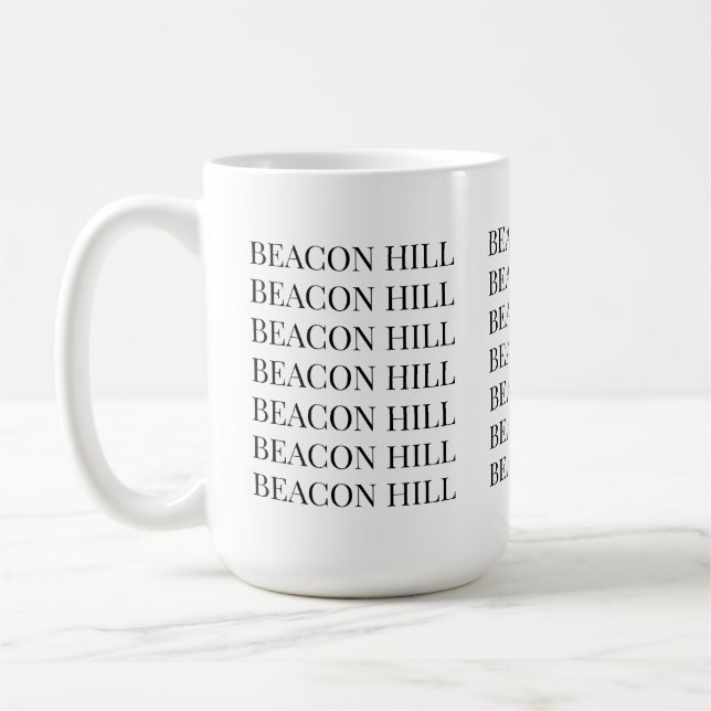 Taza De Café Beacon Hill Boston Mug | Classic Design (Izquierda)