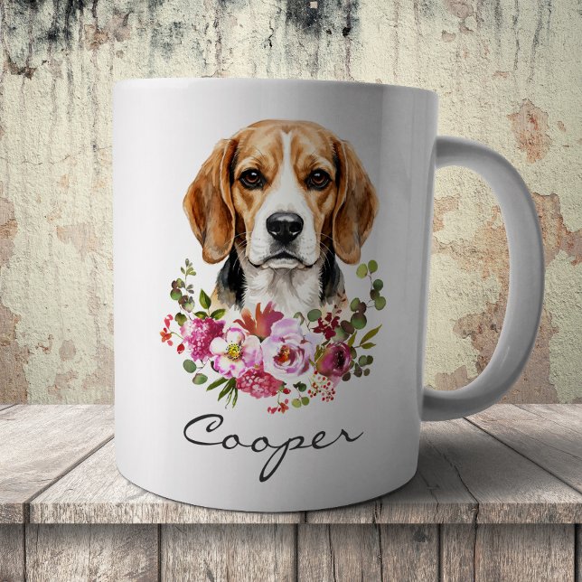 Taza De Café Beagle acuarela (Subido por el creador)
