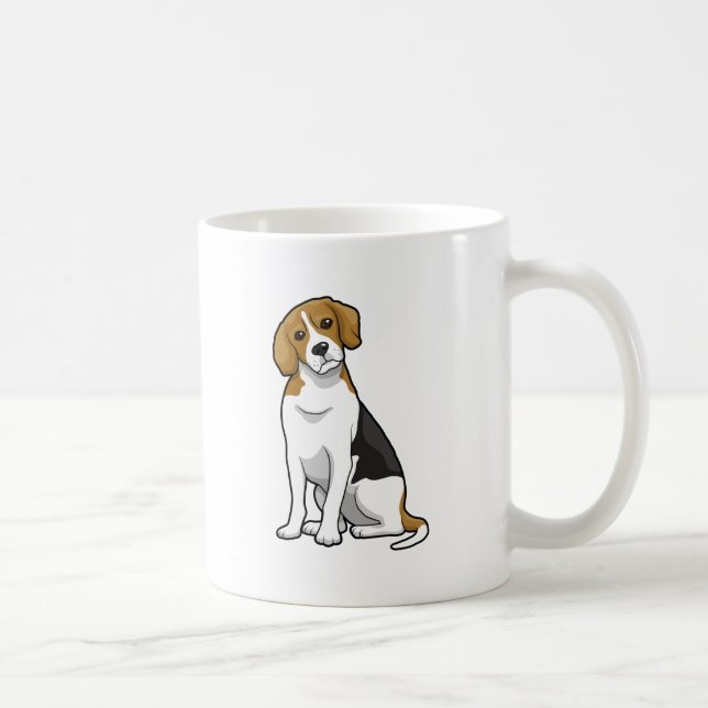 Taza De Café Beagle adorable (Derecha)