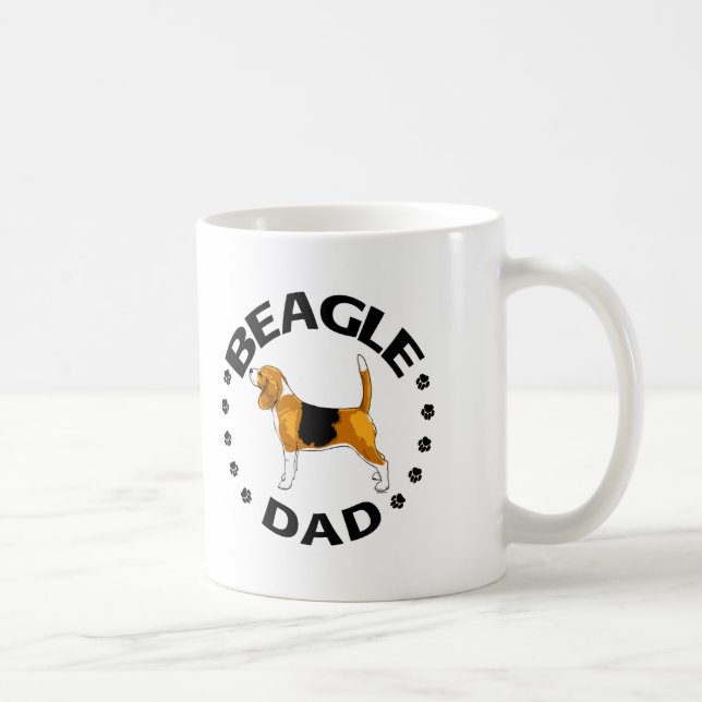 Taza De Café Beagle Dad (Derecha)