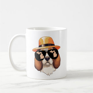 Taza De Café Beagle de Michigan con gafas de sol