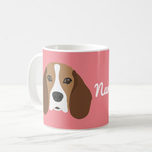 Taza De Café Beagle Dog Coffee Mug (Anverso izquierdo)