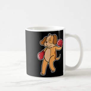 Taza De Café Beagle Dog hace boxeo