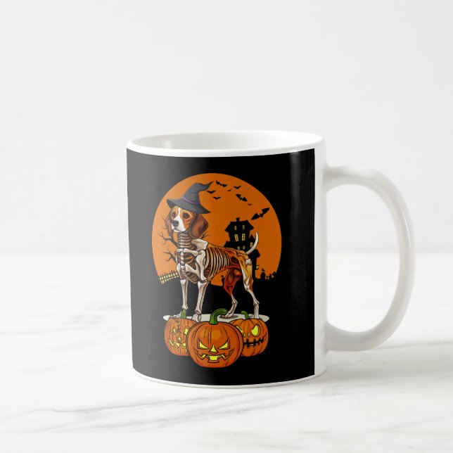 Taza De Café Beagle Dog Halloween (Derecha)