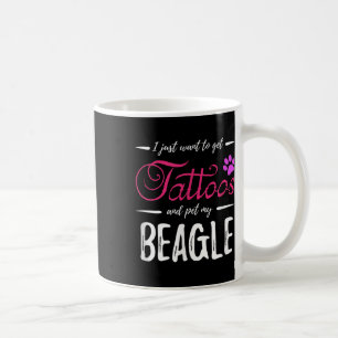 Taza De Café Beagle Dog Lover Tattoo Divertida Perra Mamá Regal