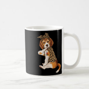Taza De Café Beagle Dog Lover Tee I Love Mom Tattoo Leopard Mot