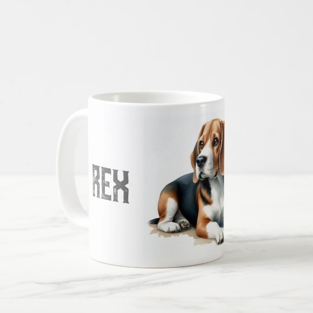 Taza De Café Beagle - EL REY DE ESTA FAMILIA (Anverso izquierdo)