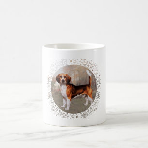 Taza De Café Beagle en entorno rural