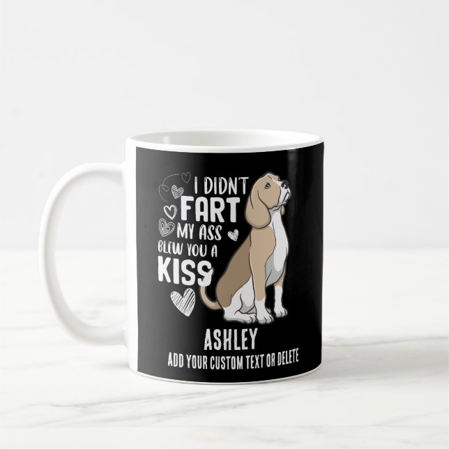 Taza De Café Beagle Fart Kiss Guay Dog Lover (Izquierda)