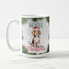 Taza De Café Beagle Funny Dog Pun Navidades Coffee Mug