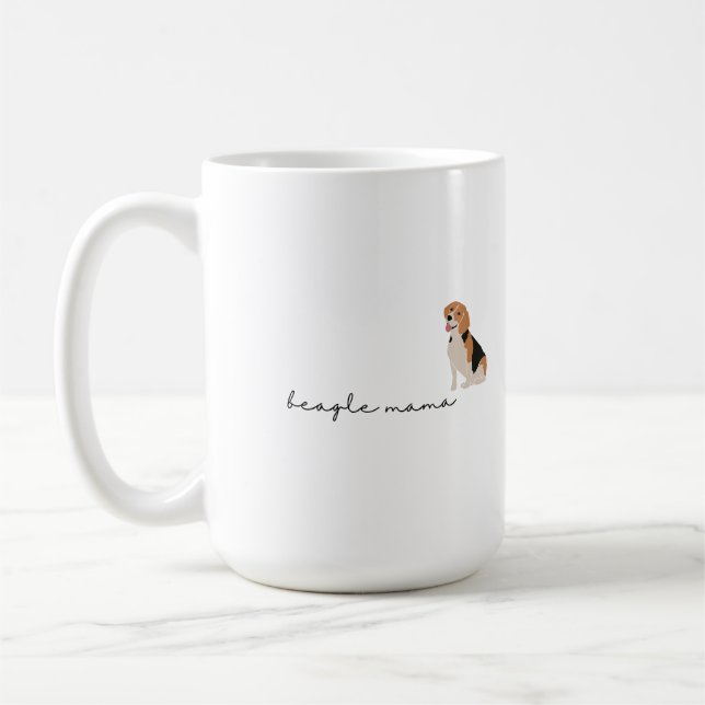 Taza De Café Beagle Mama Coffee Mug (Izquierda)