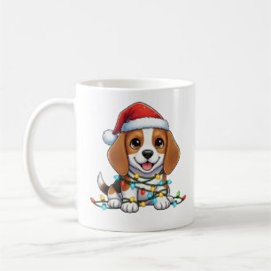 Taza De Café Beagle Mug, Navidades de Cute