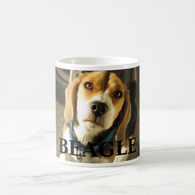 Taza De Café beagle pic w name (Centro)
