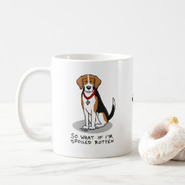 Taza De Café Beagle podrido podrido (tricolor 3) Perro Funny