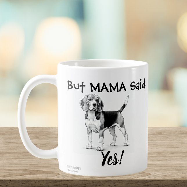 Taza De Café Beagles Mug/ tipografía (Subido por el creador)