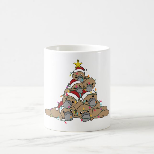 Taza De Café Beaker Christmas Tree Funny Navidades Coffee Mug (Centro)