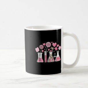 Taza De Café Beaker Test Tube Heart Laboratory Valentines