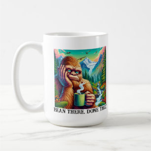 Taza De Café Bean Allá, Hecho Eso - Gracioso Diseño De Pie Gran