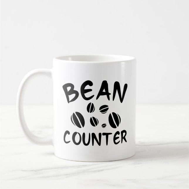 Taza De Café Bean Counter Coffee Mug (Izquierda)
