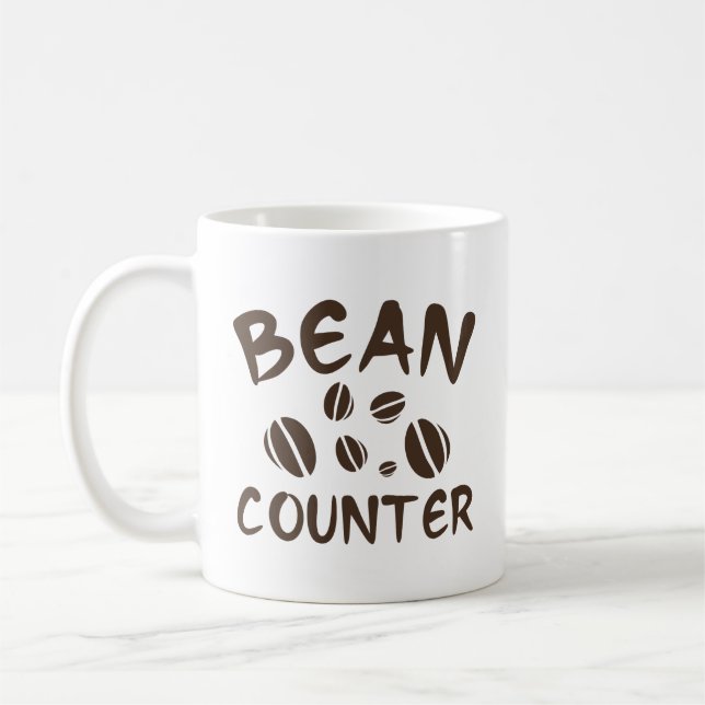 Taza De Café Bean Counter Coffee Mug (Izquierda)