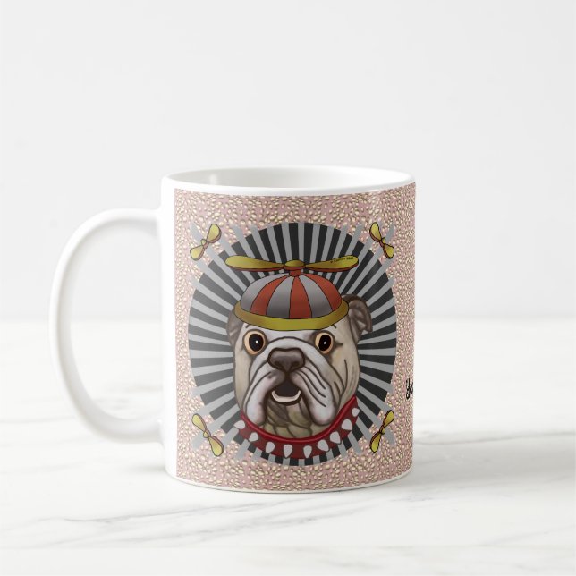 Taza De Café Beanie Bulldog Mug (Izquierda)