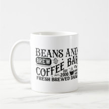 "Beans and Brew Coffee Bar" Mug