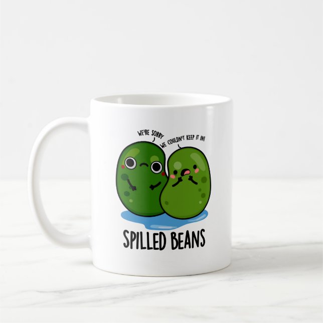 Taza De Café Beans Funny Veggie Bean Pun (Izquierda)