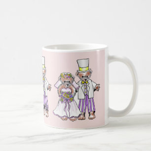 Taza De Café Bear Brie and Groom boda mug