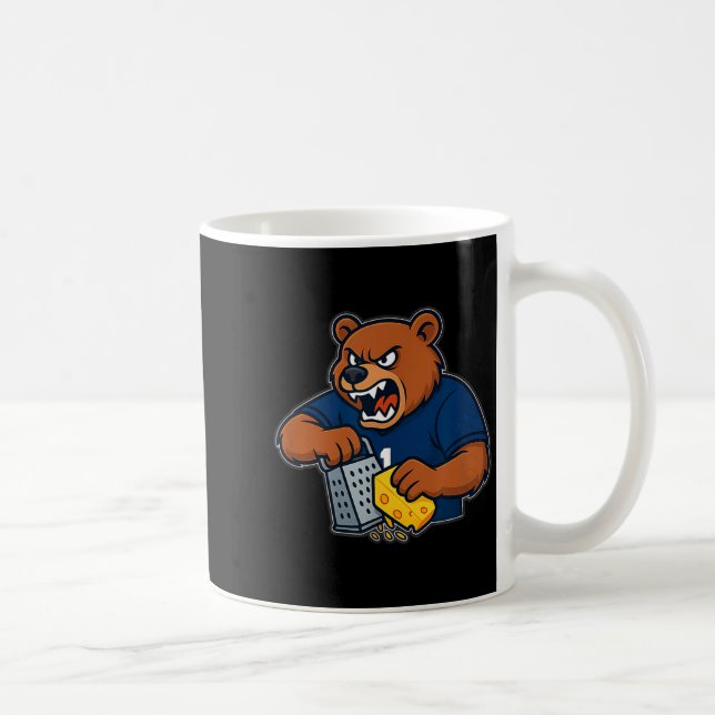 Taza De Café Bear Grating Cheese Funny  (Derecha)