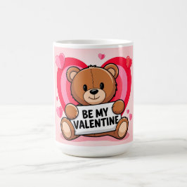 Taza De Café Bear hearts Be my Valentine