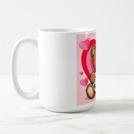 Taza De Café Bear hearts Be my Valentine